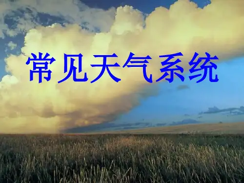 【高考】地理一轮复习常见的天气系统ppt课件