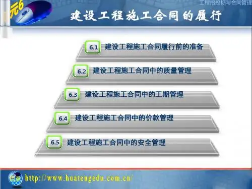 单元6建设工程施工合同的履行