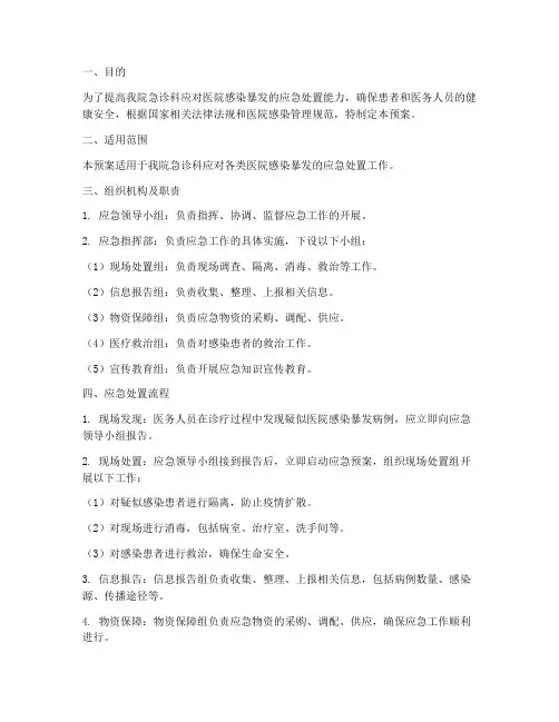 急诊院感应急预案