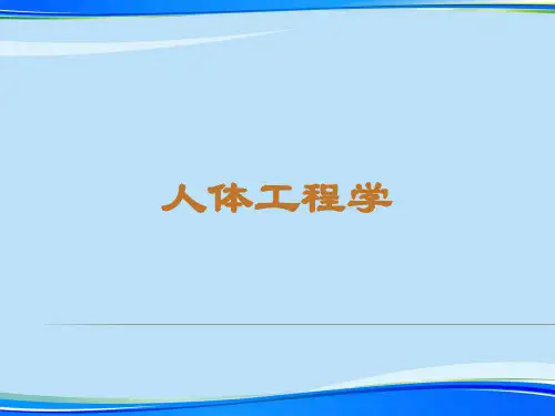 [2021]人体工程学第二章人体工程学基础完整版PPT