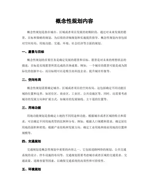 概念性规划内容