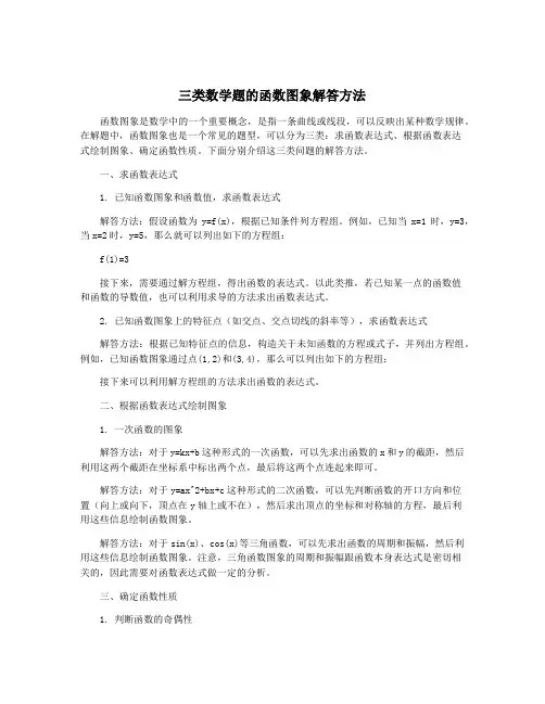 三类数学题的函数图象解答方法