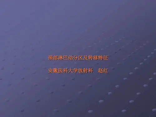 颈部淋巴结ppt课件
