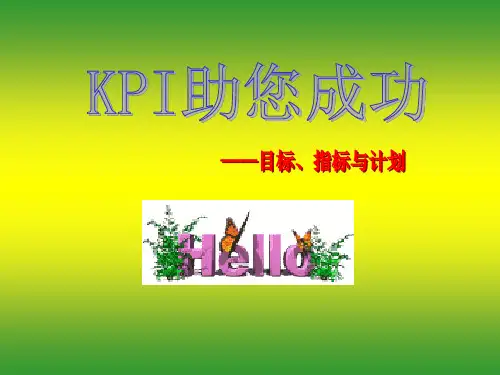 目标与指标(ppt文档)