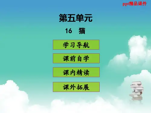 七年级语文上册第五单元16猫课件新人教版(1)