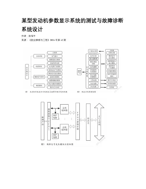 某型发动机参数显示系统的测试与故障诊断系统设计