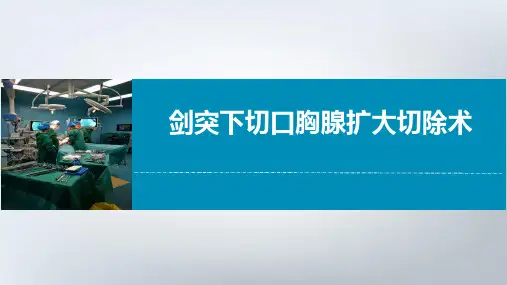 (医学课件)胸腺扩大切除术