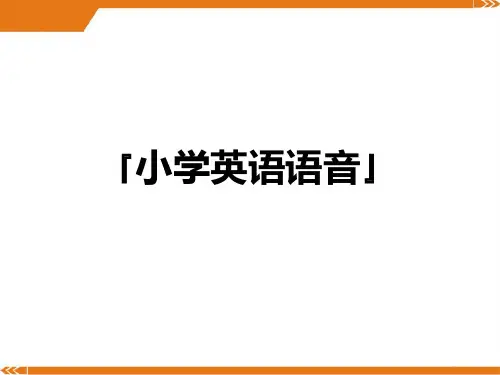 小升初英语知识点专项复习专题一_语音课件
