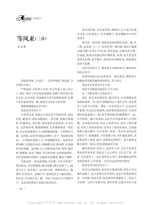 等风来（三章）