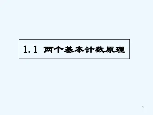 两个基本原理-PPT课件