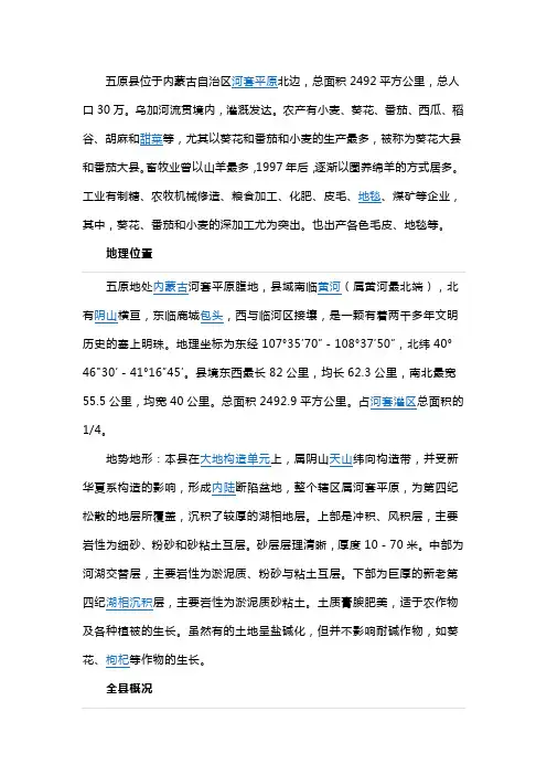 巴彦淖尔市简介