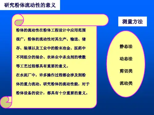 粉体的流动性
