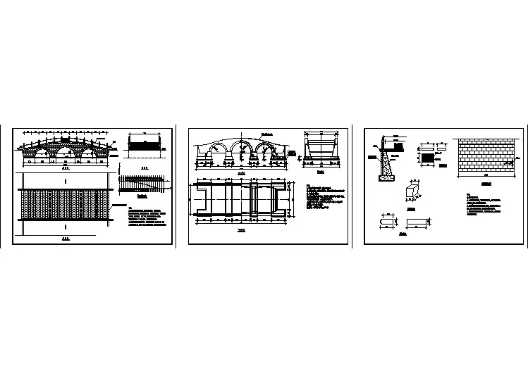 2017最新整理的景观桥建筑结构图