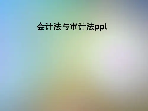 会计法与审计法ppt
