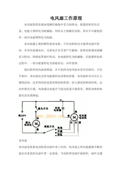电风扇工作原理