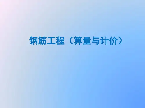 钢筋平法识图与钢筋算量