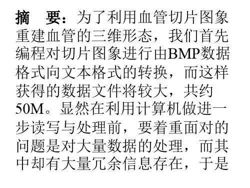 血管切片的三维重建