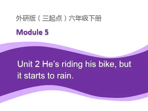 新版外研版六年级英语下册Module5Unit2教学课件