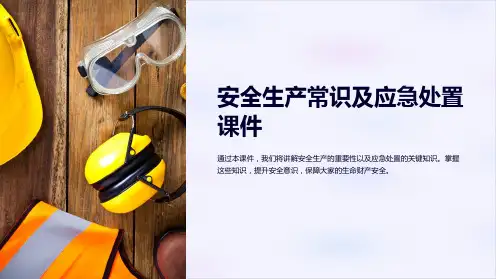 《安全生产常识及应急处置课件》