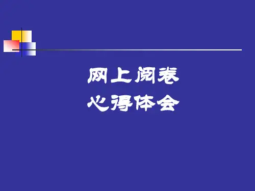 网上阅卷心得体会
