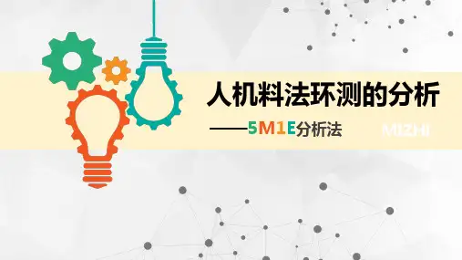 5M1E分析法人机料法环测的分析培训PPT宣讲