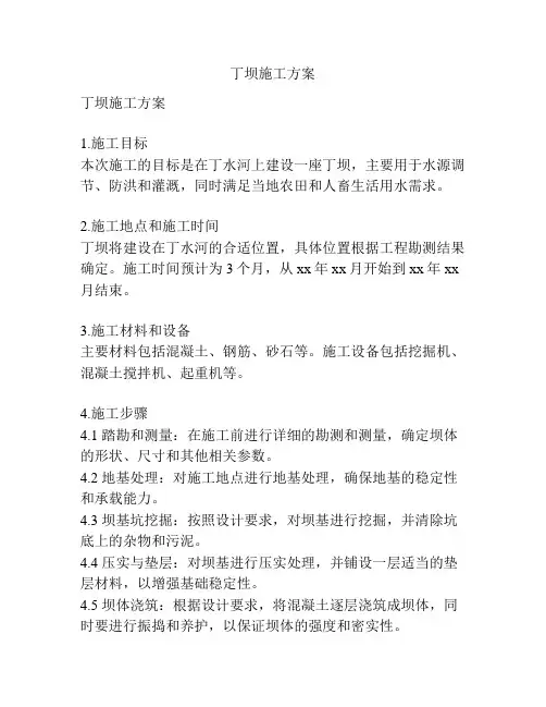 丁坝施工方案