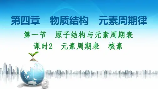 2020-2021学年新人教版必修1第4章 第1节 课时2 元素周期表 核素课件(59张)