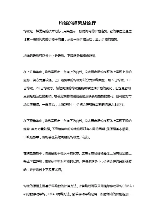 均线的趋势及原理