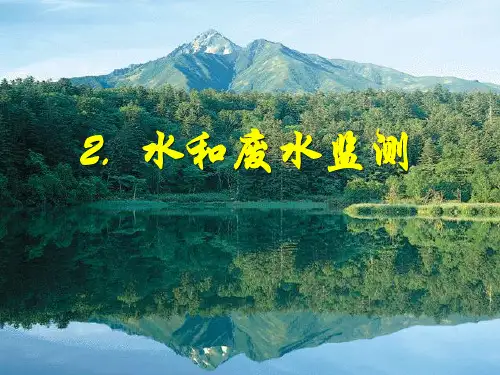 2011第二章 水和废水监测(2-3)