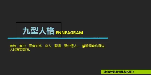 84九型人格创造性思维测试PPT课件