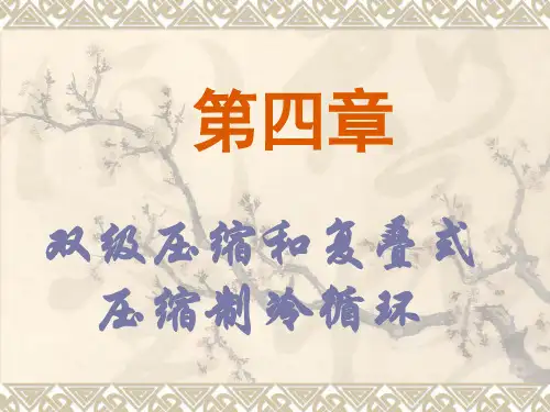 第四章双级压缩式和复叠式制冷循环