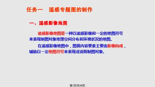 项目八遥感专题图的制作PPT课件