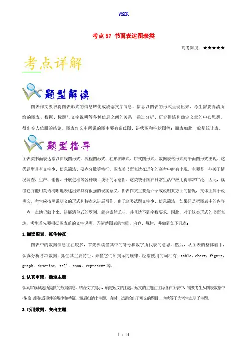 备战高考英语 考点一遍过 专题57 书面表达图表类(含解析)-人教版高三全册英语试题