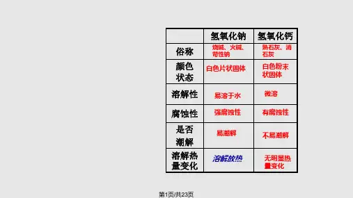 碱的化学性质PPT课件