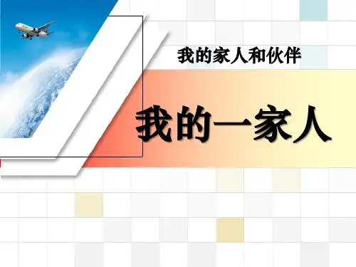 《我的一家人》我的家人和伙伴PPT课件4 (共13张PPT)