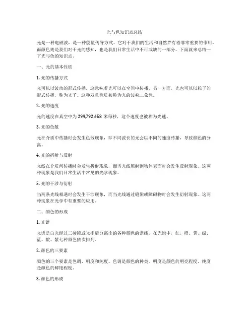 光与色知识点总结