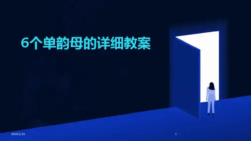 6个单韵母的详细教案(2024)