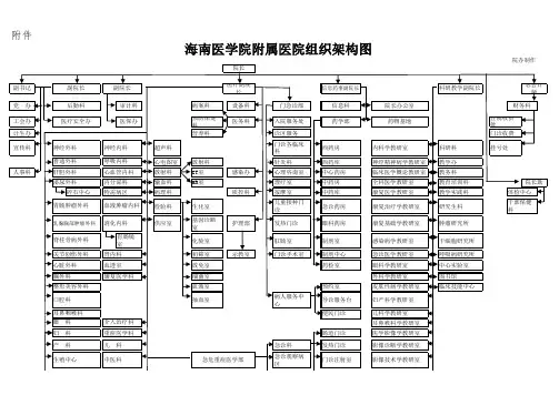 医院组织结构图