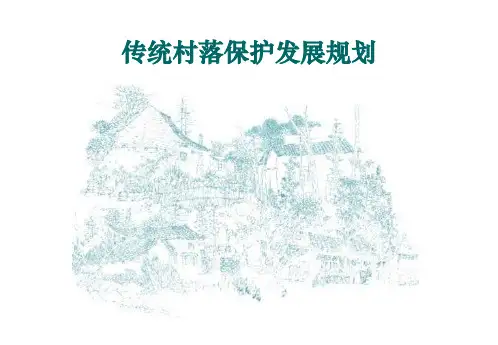 传统村落保护发展规划