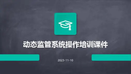动态监管系统操作培训课件