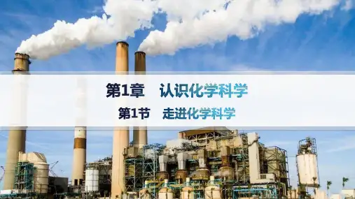 鲁科版高中化学必修第一册精品课件 第1章 认识化学科学 第1节 走进化学科学