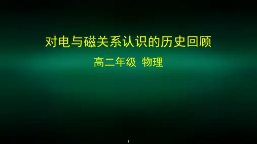 高二物理(统编版)-对电与磁关系认识的历史回顾 (2)