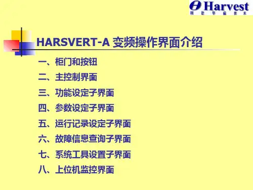 利德华福变频器操作说明