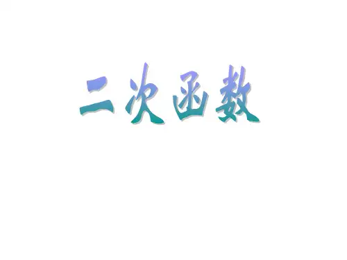 《二次函数》优质PPT课件(共65页ppt)