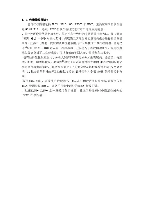 指纹图谱