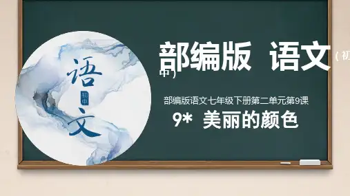 《美丽的颜色》ppt课件