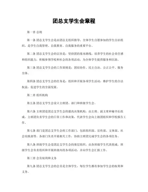 团总支学生会章程