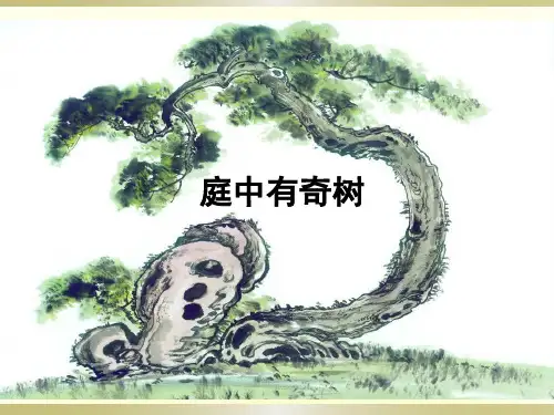 庭中有奇树  龟虽寿