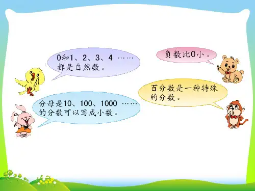 【最新】苏教版六年级数学下册《数与代数复习》总复习课件.ppt