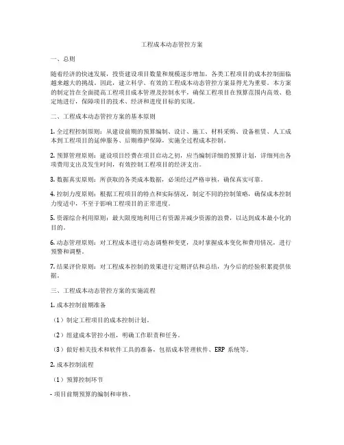 工程成本动态管控方案